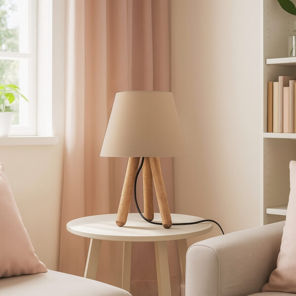 Homing Design Wooden Tripod Lampshade AYD-1968