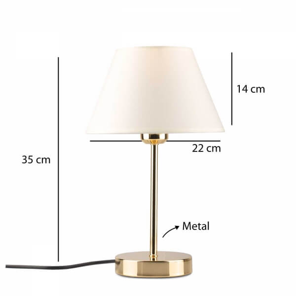 Homing Lara Gold Gövdeli 2'li Abajur Seti AYD-2336