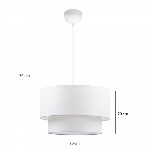 Homing Pasta Sarkıt Beyaz Avize AYD-2563