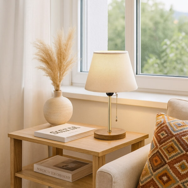 Homing Sera Cream Fabric Head Lampshade AYD-2797