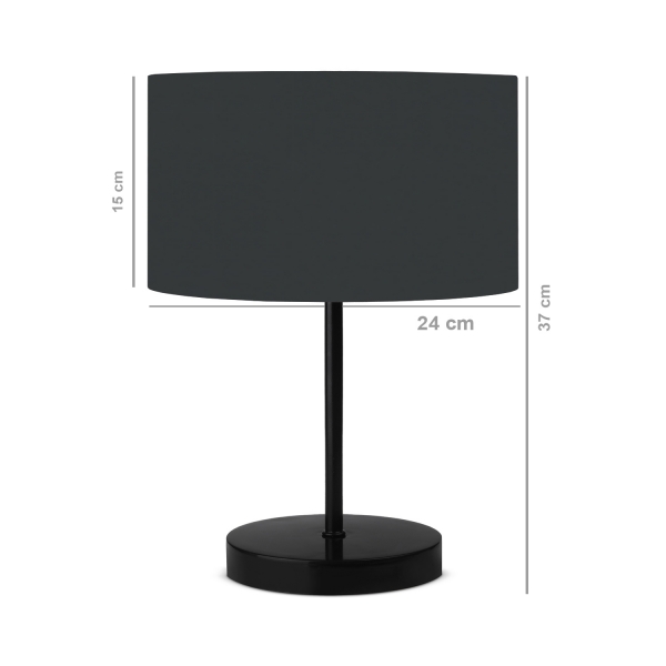 Homing Anthracite Headed Metal Body Lampshade AYD-2847
