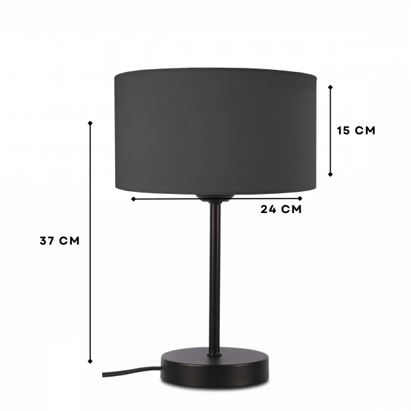 Homing Anthracite Headed Metal Body Lampshade AYD-2847