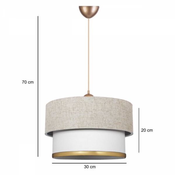 Homing Venüs Tekli Krem Kırçıllı Sarkıt Avize AYD-2871