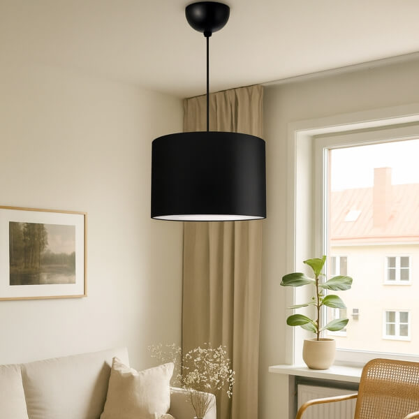 Homing Siyah Kumaş Başlıklı Tavan Sarkıt AYD-2875