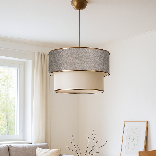 Homing Venüs Kumbeji Pasta Gold Detaylı Kumaş Sarkıt  AYD-2921