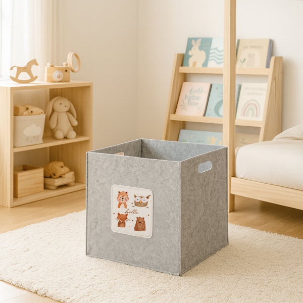 Homing Multi-Purpose Felt Organizer Basket // 30x30x30 cm HMY-6253