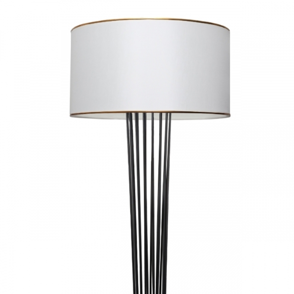 Homing Daisy Gold Detaylı Silindir Başlıklı Metal Lambader  AYD-3060