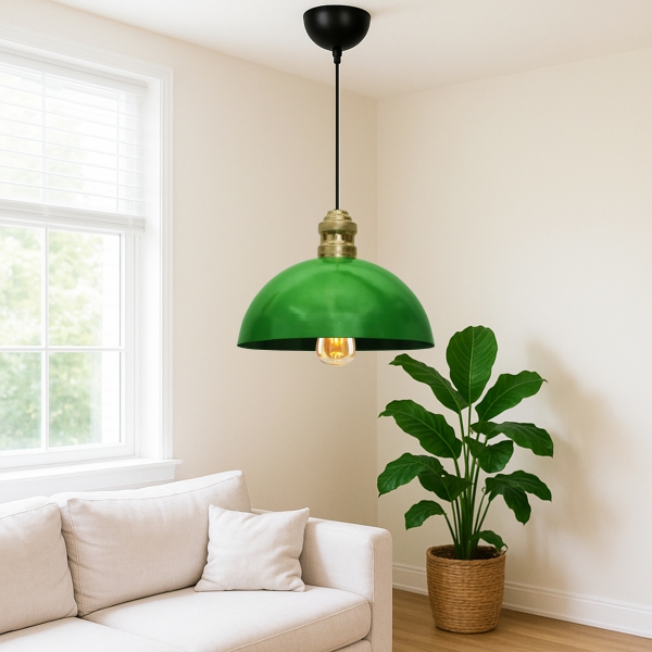 Homing Swiss Retro Yeşil Metal Tekli Sarkıt  AYD-3105