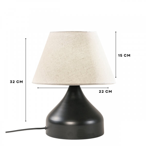 Homing Milano 2'li Set Metal Gövdeli Krem Kırçıllı Abajur AYD-3126