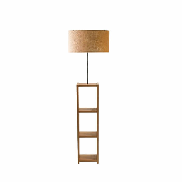Homing Decorative Shelf Jute Fabric Floor Lamp AYD-3142