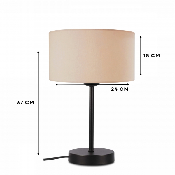 Homing Vizon Kumaş Metal Gövdeli Abajur AYD-3166