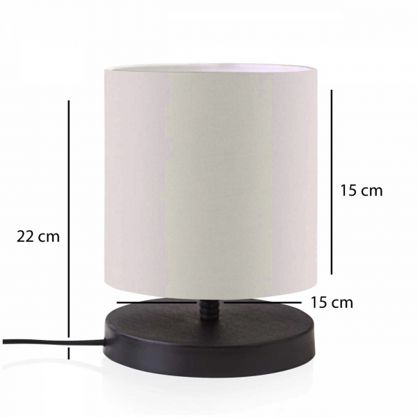 Homing Tasarım Mini Abajur Krem Başlık AYD-3240