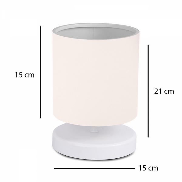 Homing Cream Lampshade Head 22 cm