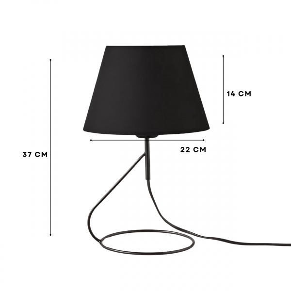 Homing Vino Siyah Başlıklı Abajur  242021