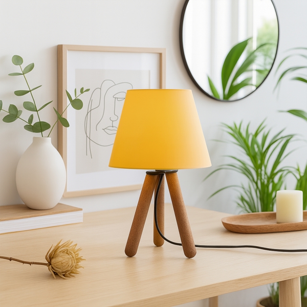 Homing Design Wooden Cylinder Head Lampshade AYD-2939