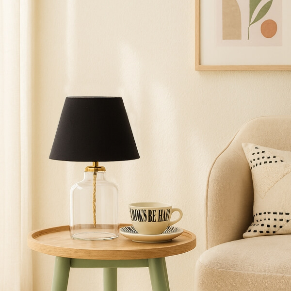 Homing Noi Şeffaf Kristal Abajur AYD-3430