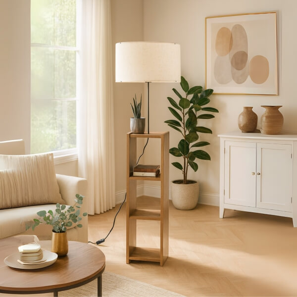 Homing Raflı Lambader Kumaş Başlık AYD-3468