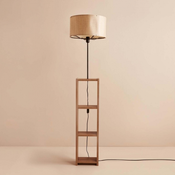 Homing Raflı Lambader Bej Desenli AYD-3469