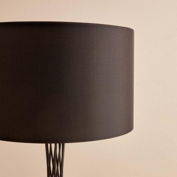 Homing Milton Black Metal Leg Floor Lamp AYD-3492
