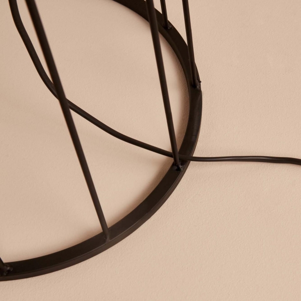 Homing Milton Black Metal Leg Floor Lamp AYD-3492