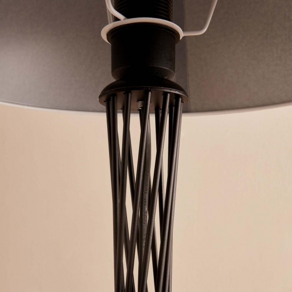 Homing Milton Anthracite Conical Metal Leg Floor Lamp AYD-3498