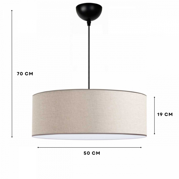 Homing Exclusive 50 cm Kırçıllı Kumaş Sarkıt Avize AYD-3625