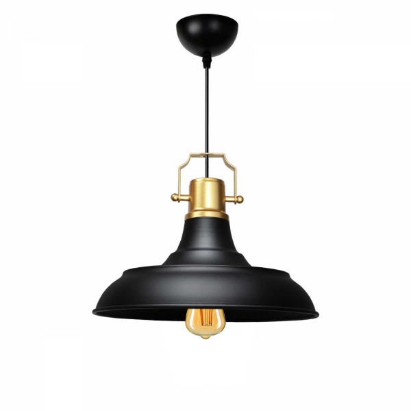Homing Retro Gold Top Detailed Metal Pendant AYD-3631