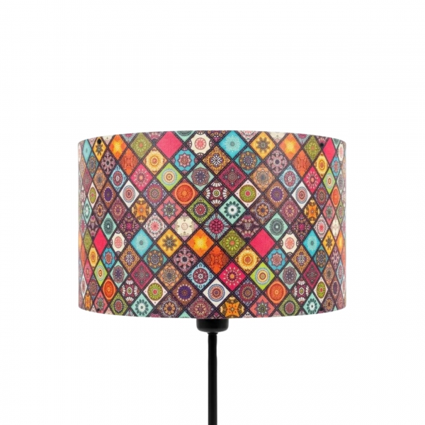 Homing Victorian Tile Patterned Rustic Replacement Floor Lamp Head AYD-3635