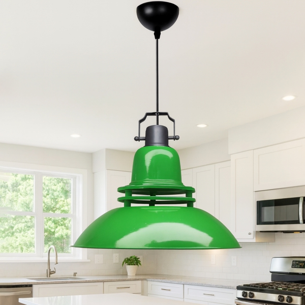 Homing Green Industrial Metal Pendant AYD-3655