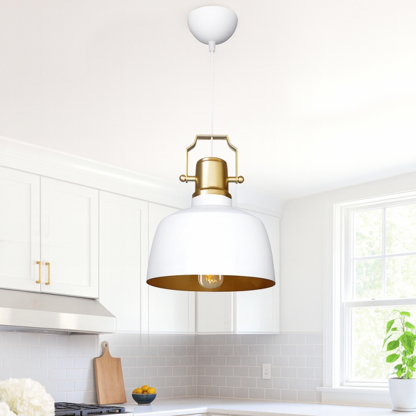 Homing Gold İç Yüzeyli Beyaz Retro Sarkıt AYD-3656