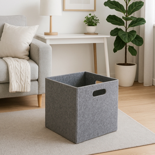 Homing Çok Amaçlı Keçe Organizer Dolap İçi Düzenleyici Sepet // 30x30 cm HMY-6393