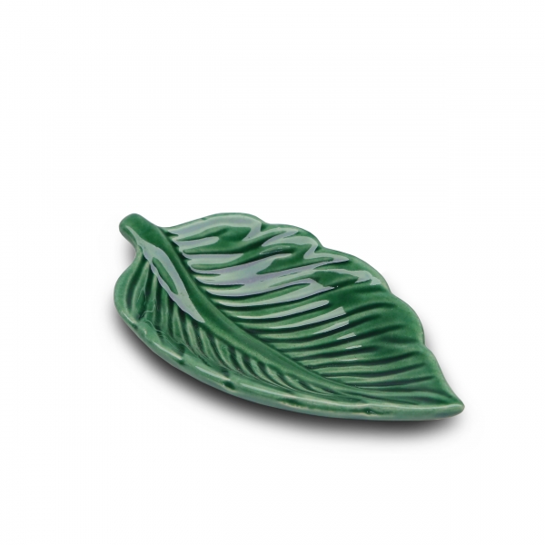 Homing Yeşil Seramik Yaprak Mini Sunumluk HMY-6400