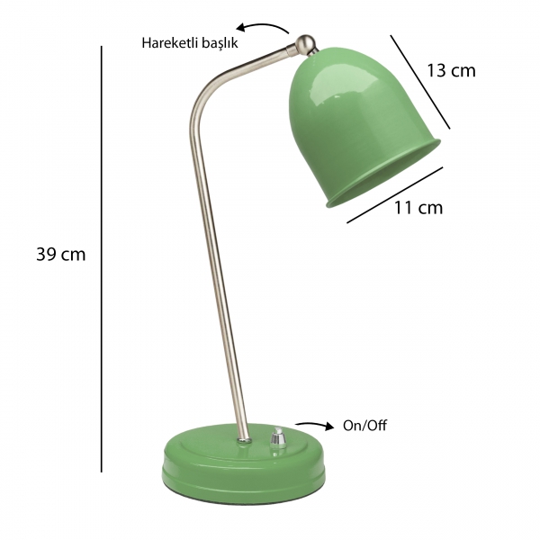 Homing Nora Nil Yeşili Masa Lambası 241291