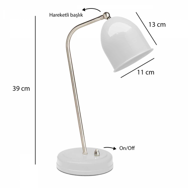 Homing Nora Beyaz Masa Lambası	241293