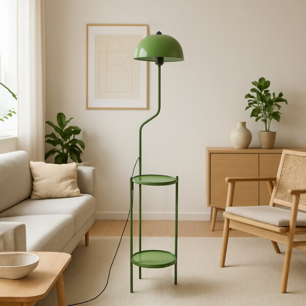 Homing Luopi Flower Stand Shelf Floor Lamp