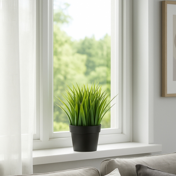 Homing Yapay Çimen Siyah Saksılı 241348