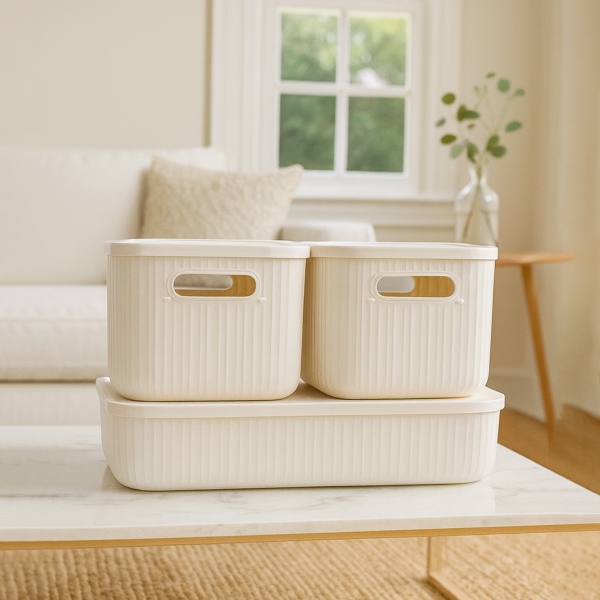 Homing 3-Piece Lid Organizer Set 2x6.2lt and 1x6.8lt