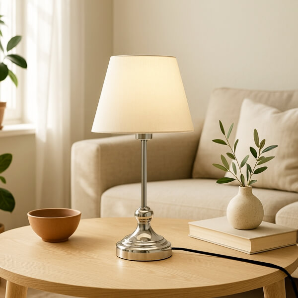 Homing Edel Krom Gövde Abajur 241426