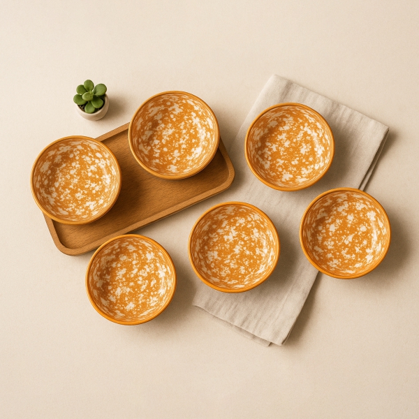 Homing Hand Made Set of 6 Colorful Snack Bowl 241443