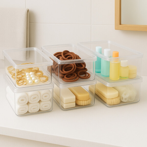 Homing Şeffaf Kapaklı Organizer 6 Adet Set 241540