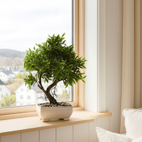 Homing Artificial Green Leaf Potted Plant 241580