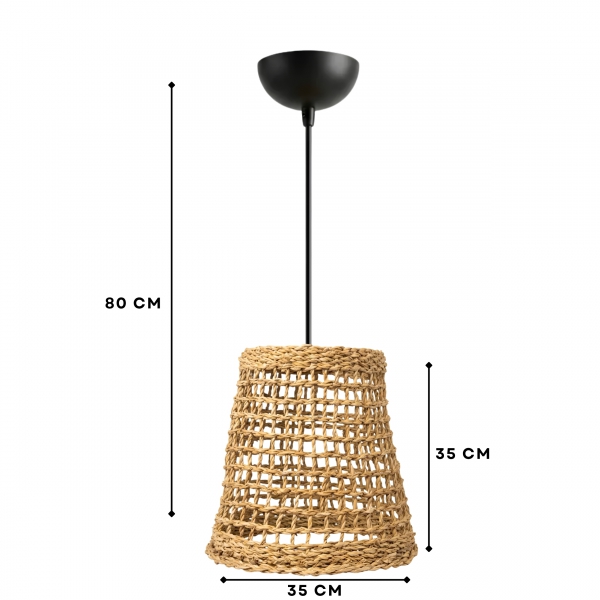 Homing Natural Hasır Sarkıt 35 cm 241686