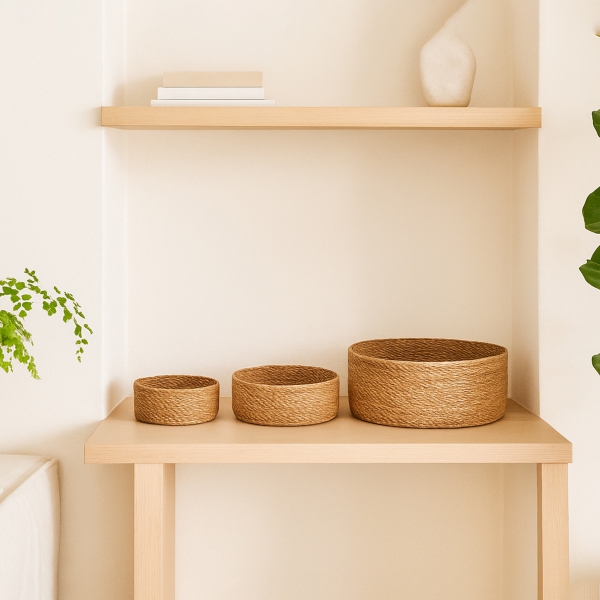 Homing 3'lü Sepet Yuvarlak Organizer Sepet 241696