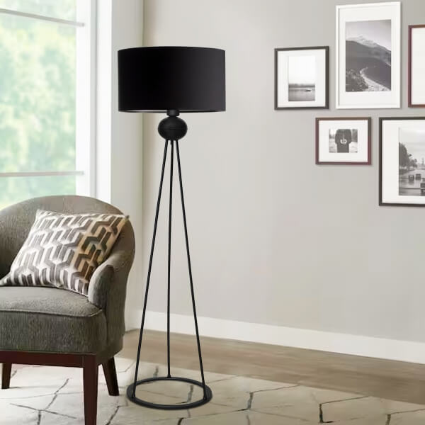 Homing Loren Black Luxury Floor Lamp 241771