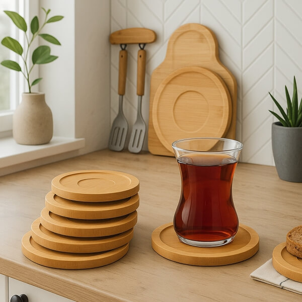 Homing Bambu 6'lı Bardak Altlığı 241784