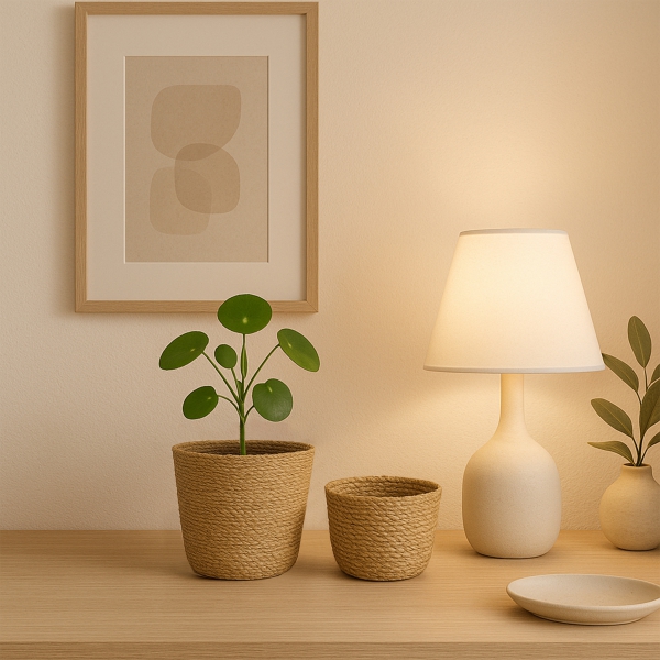 Homing Orjinal Hasır Mini Saksılık 2 'li Set 241821