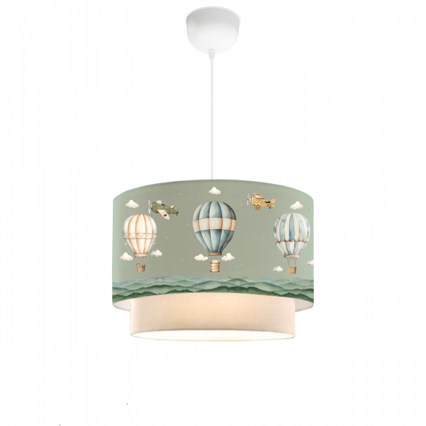 Homing Balloon Children's Room Pendant Lamp Pastel Green 241830