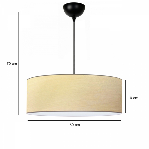 Homing Exclusive 50 cm Bej Kumaş Sarkıt Avize 241875