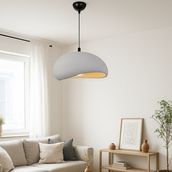 Homing Stone Scandinavian Style Textured Chandelier Gray 241641