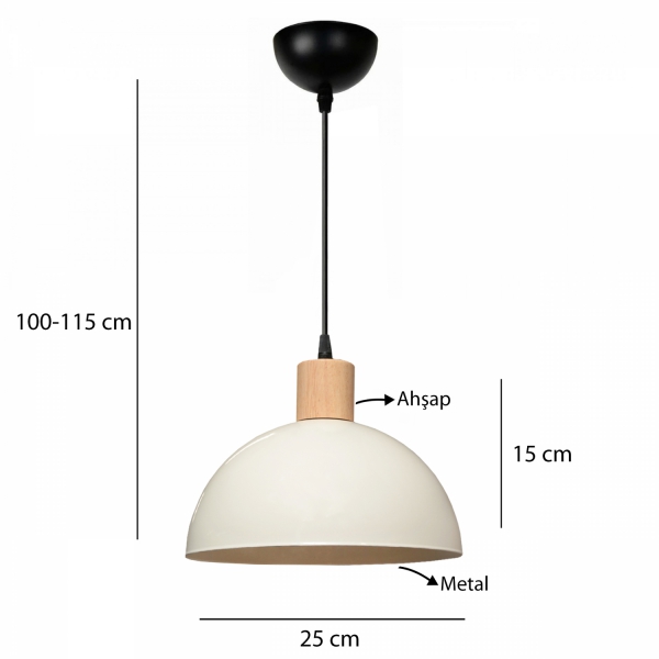 Homing Nuuq Ahşap Detaylı Sarkıt 241895